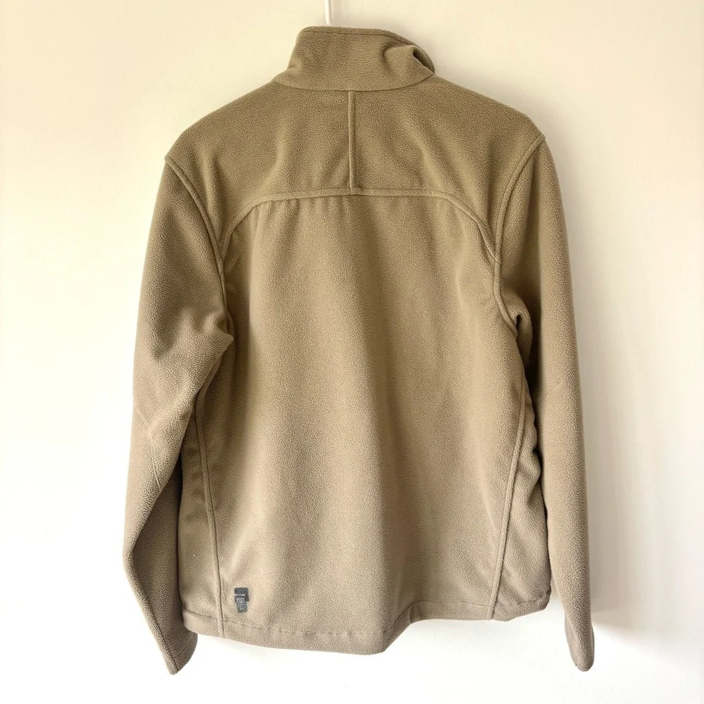 Helly Hansen Tan Brown Full Zip Fleece Jacket Outdoor Activewear